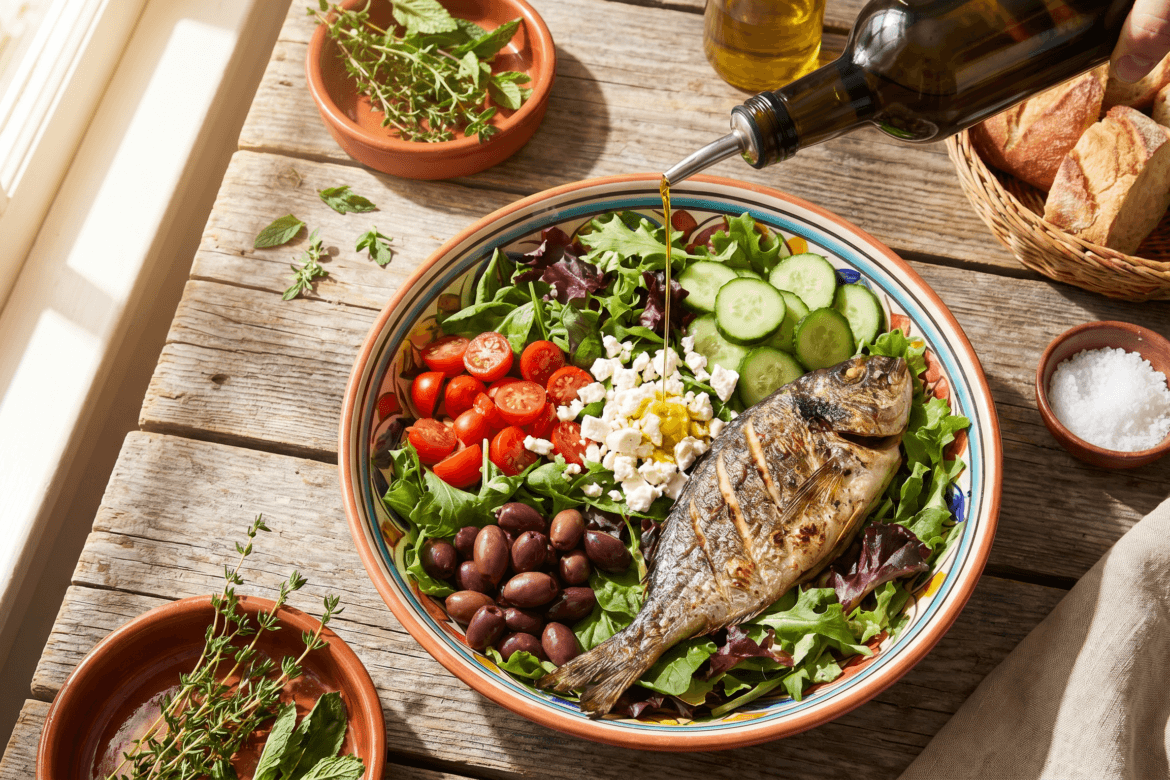 Mediterraan dieet of low-FODMAP bij prikkelbare darm? Allebei werken — één wint